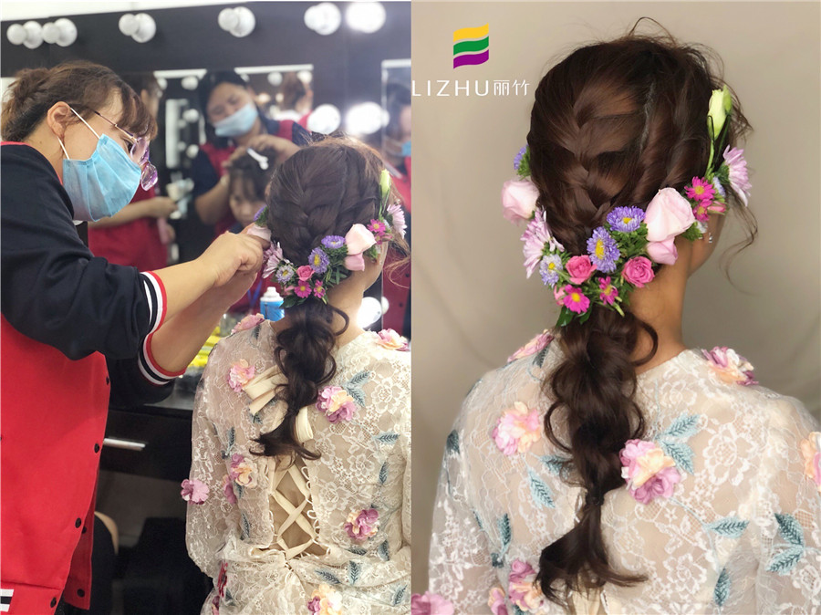 南寧化妝課堂：“鮮花”編發(fā)，做美美的鮮花新娘