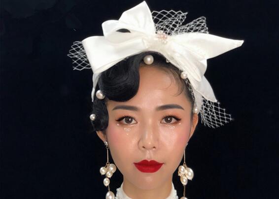 輕奢復(fù)古妝容，南寧化妝學(xué)校課堂作品