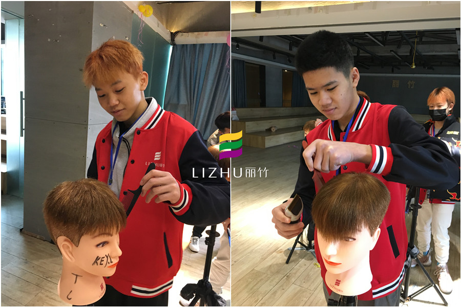 南寧美發(fā)學校：男士剪發(fā)練習課堂