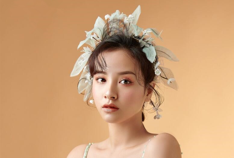 南寧美妝學校作品：甜美森系新娘造型