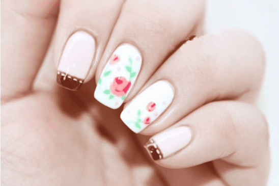 田園玫瑰花美甲教程，和南寧美甲培訓(xùn)班一起學(xué)