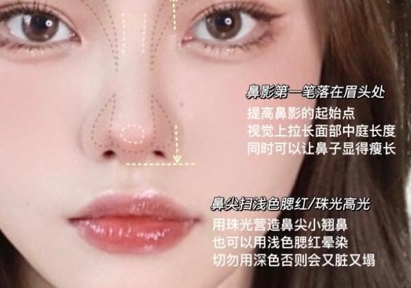 圓臉超自然修容教程，南寧化妝學(xué)校分享