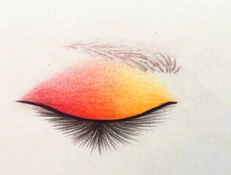 正確的眼影畫法，廣西教彩妝的機(jī)構(gòu)在演示手法