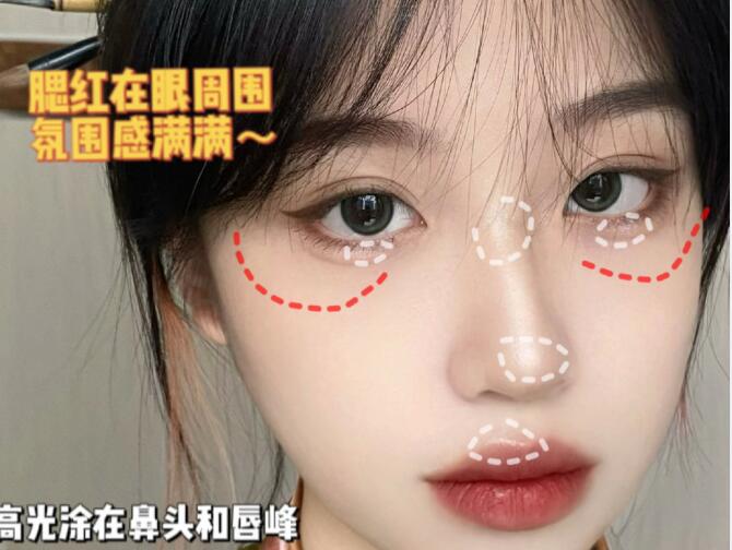 國(guó)風(fēng)少女妝容教程，廣西化妝造型學(xué)校整理好了