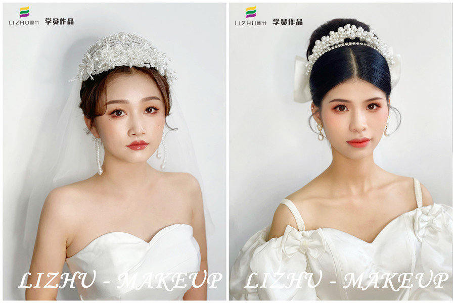 時(shí)尚新娘系列圖片，廣西南寧化妝學(xué)校新娘妝作品