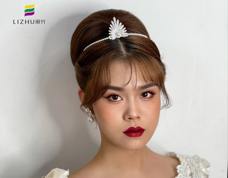 輕復(fù)古新娘造型，南寧新娘妝培訓(xùn)學(xué)校作品