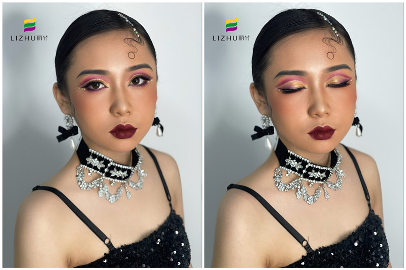 拉丁舞者眼妝的特點(diǎn)，廣西有名的化妝造型學(xué)校課堂實(shí)操