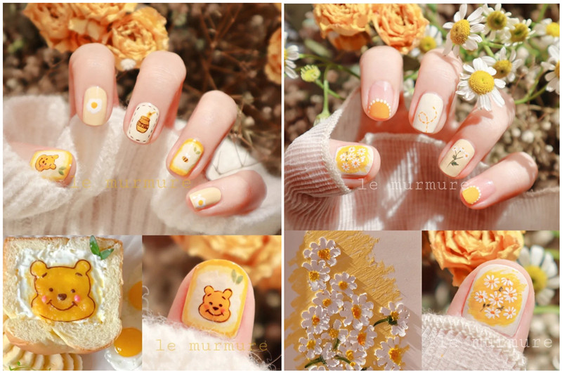 春天繁花美甲，南寧美甲造型款式學(xué)校推薦