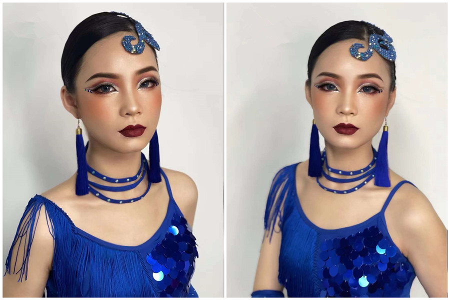 拉丁舞妝 | 南寧彩妝培訓(xùn)舞臺(tái)妝作品