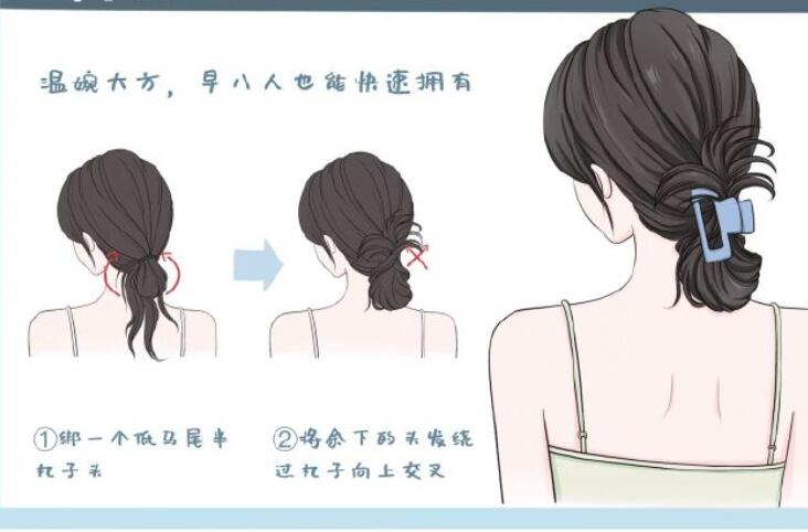 鯊魚夾發(fā)型教程，南寧扎發(fā)培訓(xùn)造型課