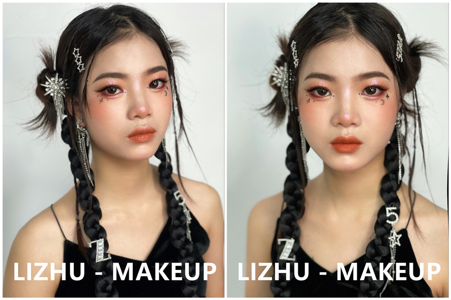 y2k寫真造型，南寧彩妝寫真造型培訓(xùn)班作品