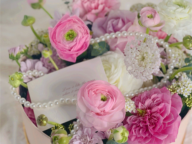 韓式玫瑰花盒制作技巧，南寧鮮花培訓(xùn)