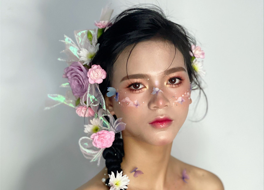 哈尼族造型，廣西影樓彩妝培訓(xùn)作品欣賞