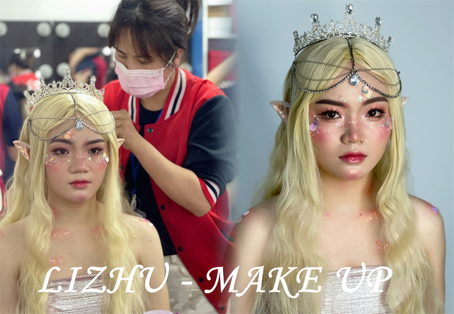 人魚精靈造型，南寧培訓(xùn)化妝寫真作品