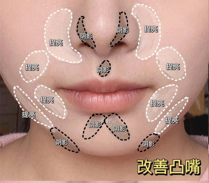 下巴修容教程，化妝新手修容課程講解