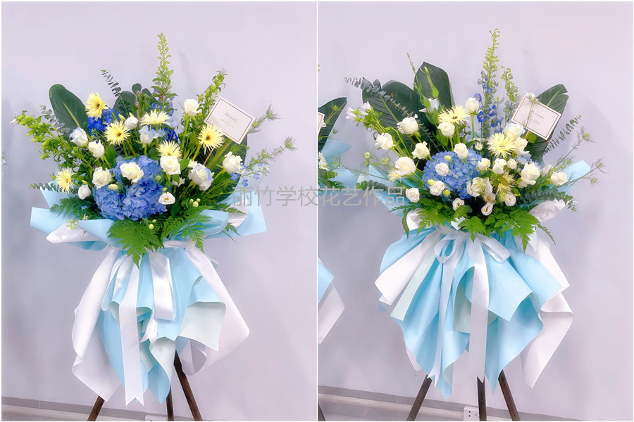 韓系開(kāi)業(yè)花籃，廣西花藝職業(yè)技術(shù)學(xué)校作品