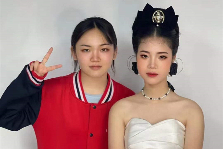 復古新娘，廣西南寧美妝學校學員作品