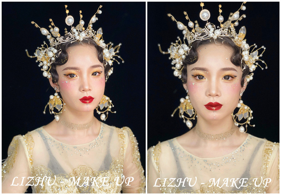 高奢妝容造型，廣西彩妝創(chuàng)意培訓(xùn)學(xué)校作品