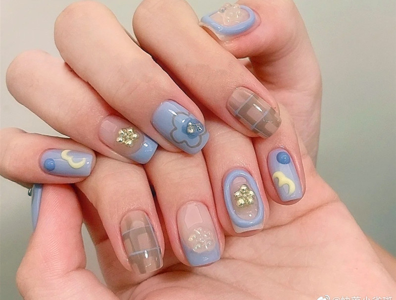 可愛手繪小短甲，零基礎(chǔ)學(xué)美甲技術(shù)