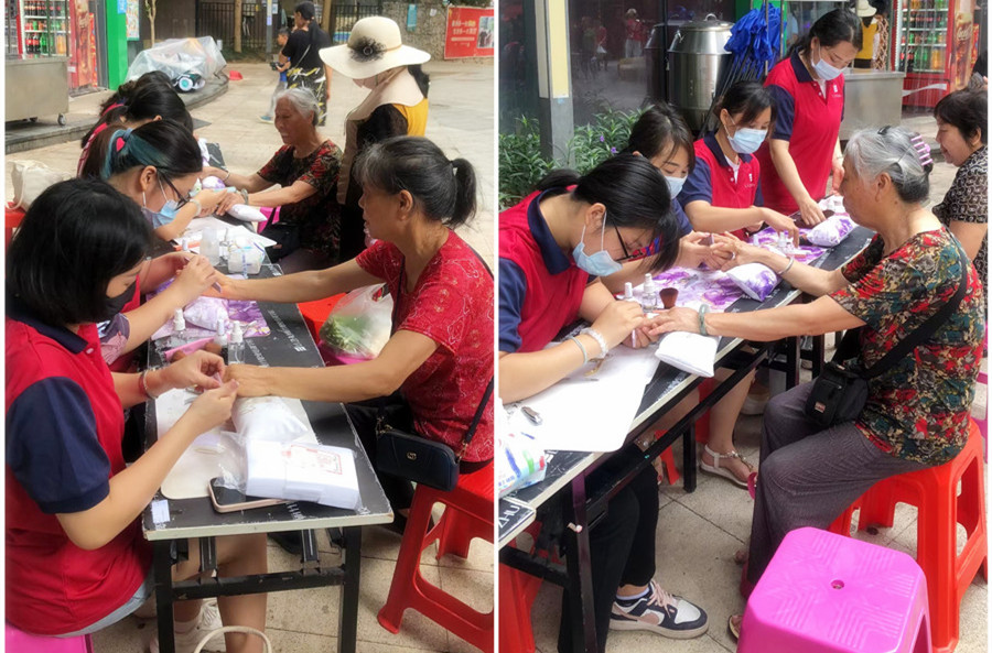 學(xué)以致用！南寧美甲學(xué)校社會實(shí)踐教學(xué)