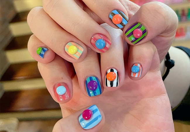 多巴胺美甲，南寧美甲網(wǎng)紅造型分享