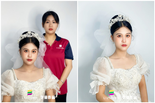 婚禮新娘造型，南寧新娘彩妝作品