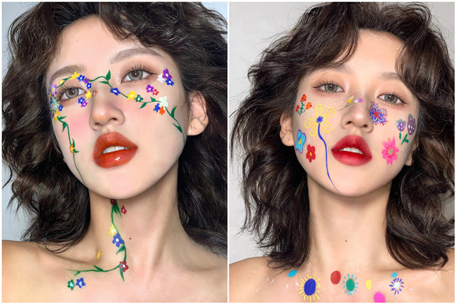 多巴胺彩色妝容，廣西化妝美妝造型學(xué)校整理