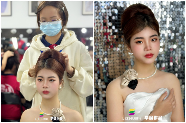 復(fù)古新娘造型，零基礎(chǔ)學(xué)彩妝造型作品 