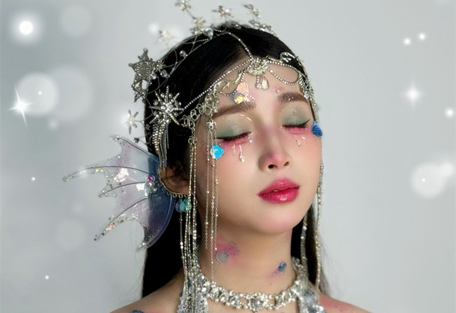 人魚公主造型，?南寧影樓化妝造型作品