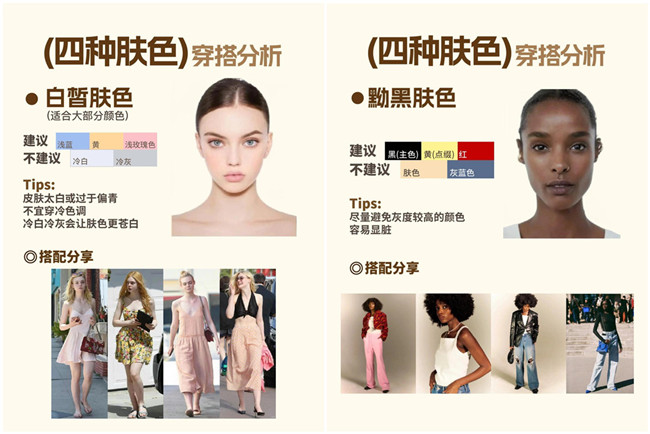 不同膚色的穿搭，廣西形象設(shè)計專業(yè)分析