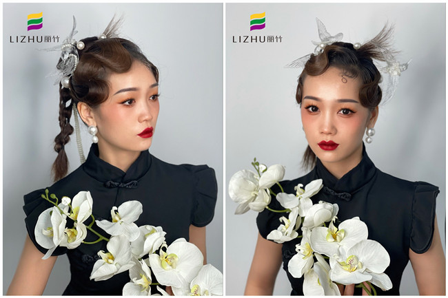 新中式國風造型，南寧化妝進修培訓課堂作品