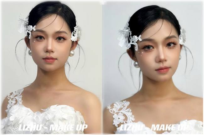 小眾蕾絲新娘， 南寧培訓(xùn)化妝師作品