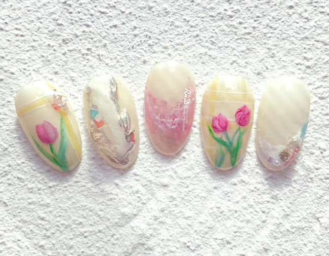 初秋氛圍感美甲，廣西美甲網(wǎng)紅造型學(xué)校收集