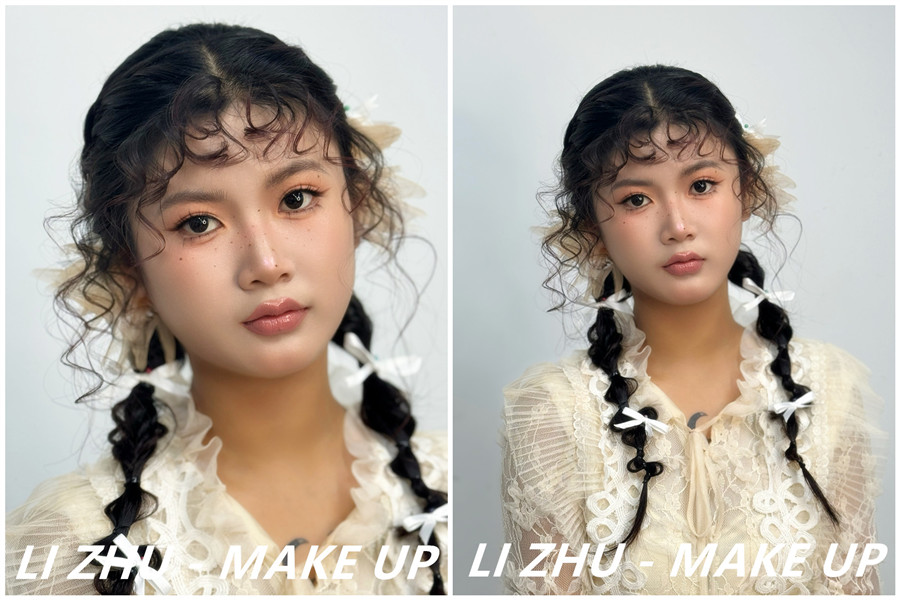 俏皮羊毛卷造型，學(xué)化妝零基礎(chǔ)在南寧