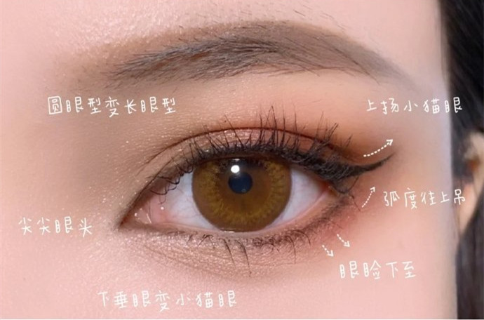 學(xué)院風(fēng)證件照眼妝教程，南寧化妝培訓(xùn)眼妝