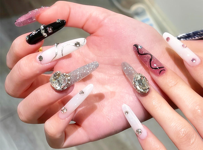 辣妹甜酷風(fēng)美甲，南寧美甲造型網(wǎng)紅款推薦