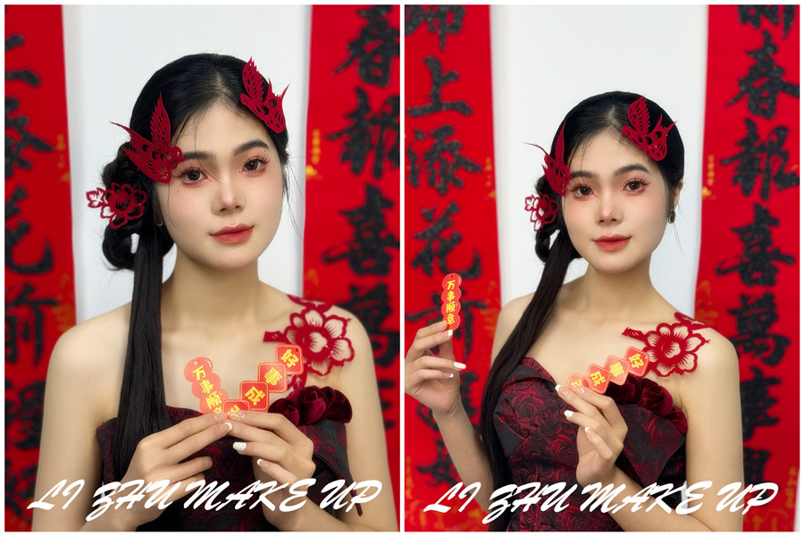 廣西美妝寫真作品：新年開運妝