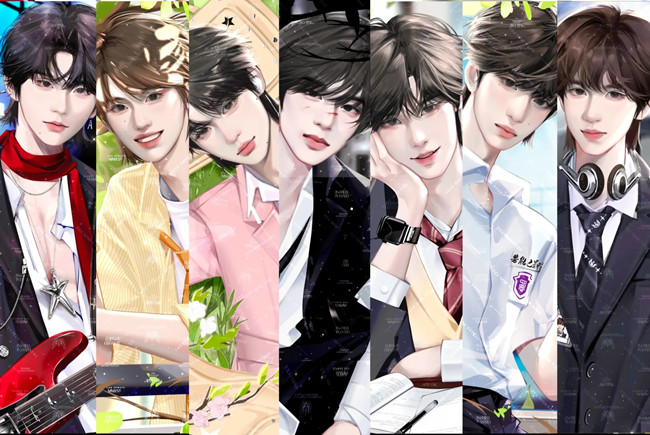 時代少年團(tuán)漫畫美甲，廣西美甲師網(wǎng)紅推薦