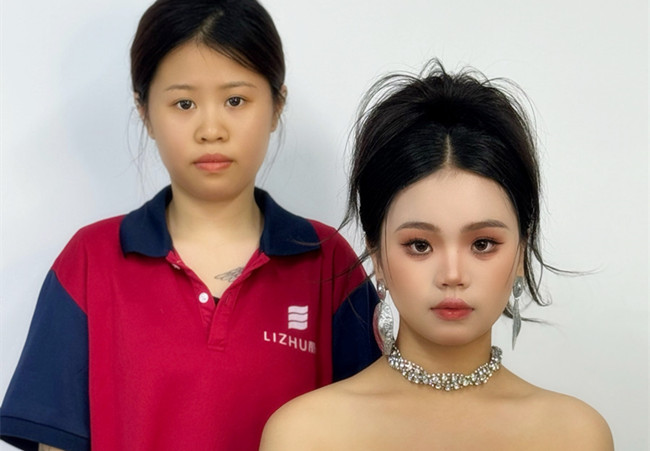 泰式禮服造型，廣西彩妝學(xué)校排行前十學(xué)員作品