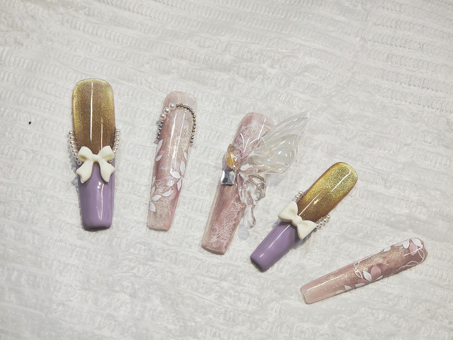 貓眼雕藝美甲，南寧美甲培訓(xùn)新手