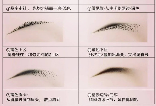 廣西紋眉教學：假皮操作霧眉步驟