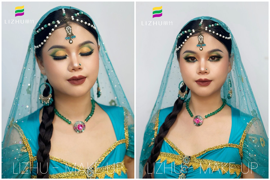 印度舞臺(tái)妝， 0基礎(chǔ)學(xué)彩妝造型