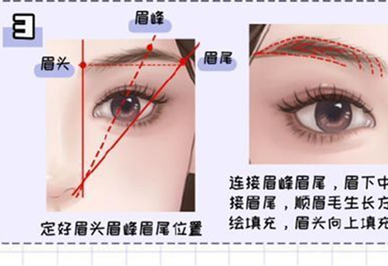 方圓臉如何畫眉？化妝新手入門教程