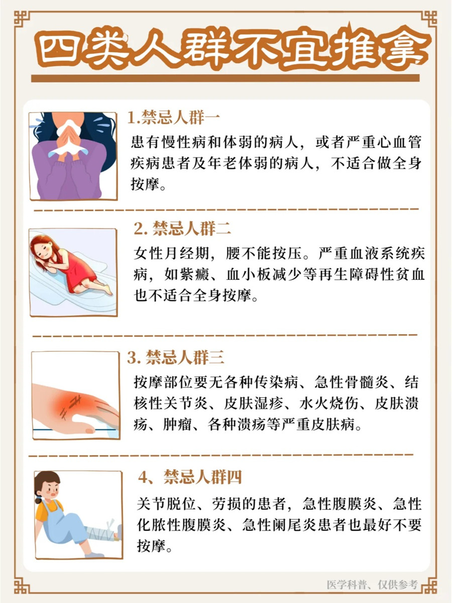 不建議推拿的人群，南寧學(xué)美容美體健康