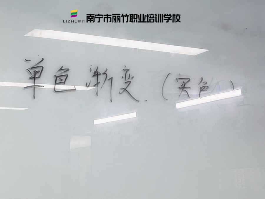 南寧學(xué)美甲哪里便宜？先去麗竹美甲學(xué)校單色漸變課堂看看