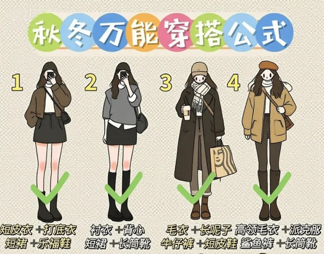 秋冬通用穿搭技巧，廣西化妝形象設(shè)計(jì)學(xué)校分享