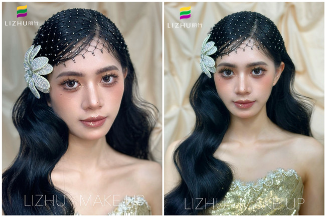 Sana復(fù)古內(nèi)扣披發(fā)，廣西學(xué)化妝高彩